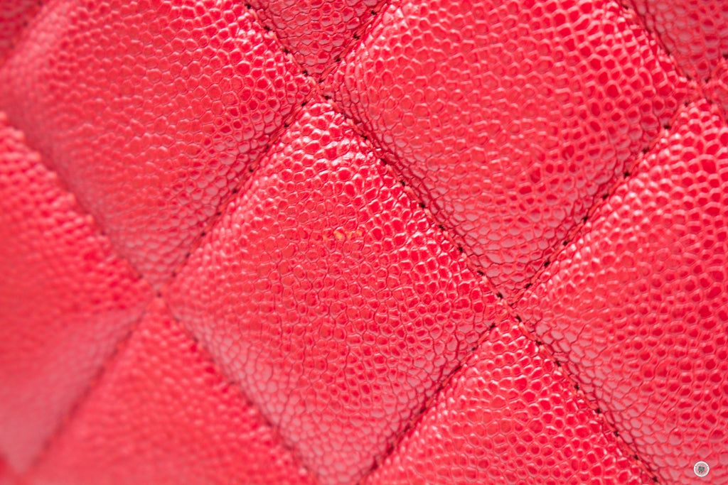 Chanel Boy Zip Pouch  Red Caviar Pouch Sbhw