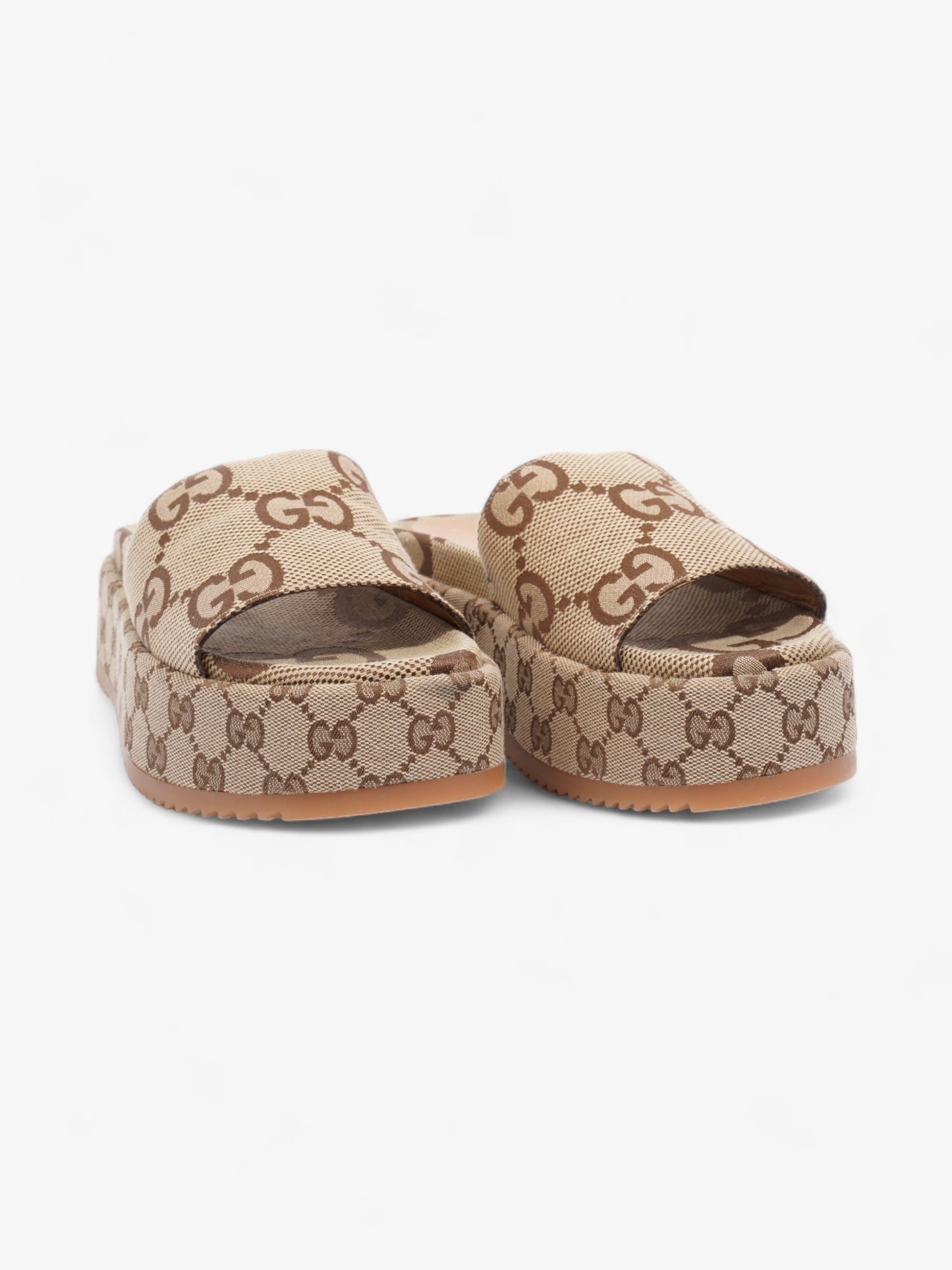 Gucci GG Platform Slide GG Supreme Canvas EU 38.5 UK 5.5