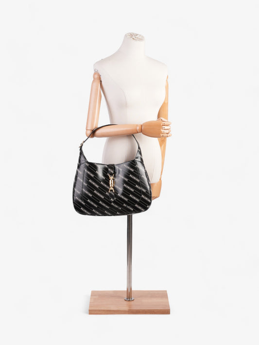 Gucci Gucci x Balenciaga Jackie Black / White Leather Medium