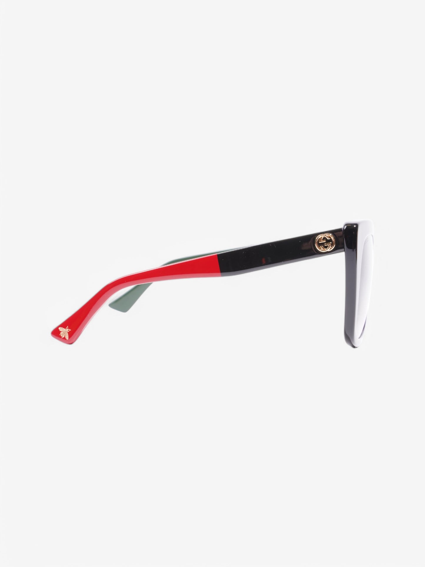 Gucci GG Bee Sunglasses Black / Red / Green Plastic