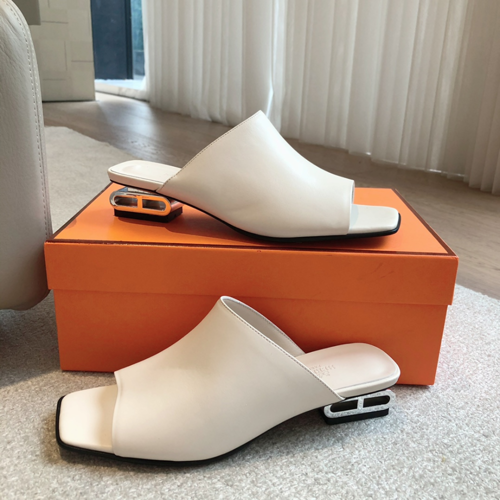 Idole Sandal Blanc De Paris Designer Slides & Sandals for Women