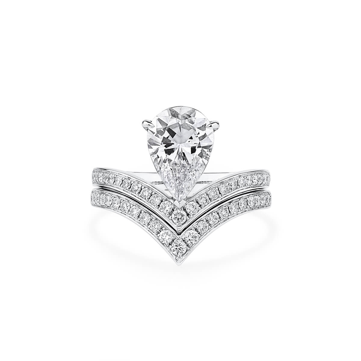 2.42ct Pear Shape Diamond Ring