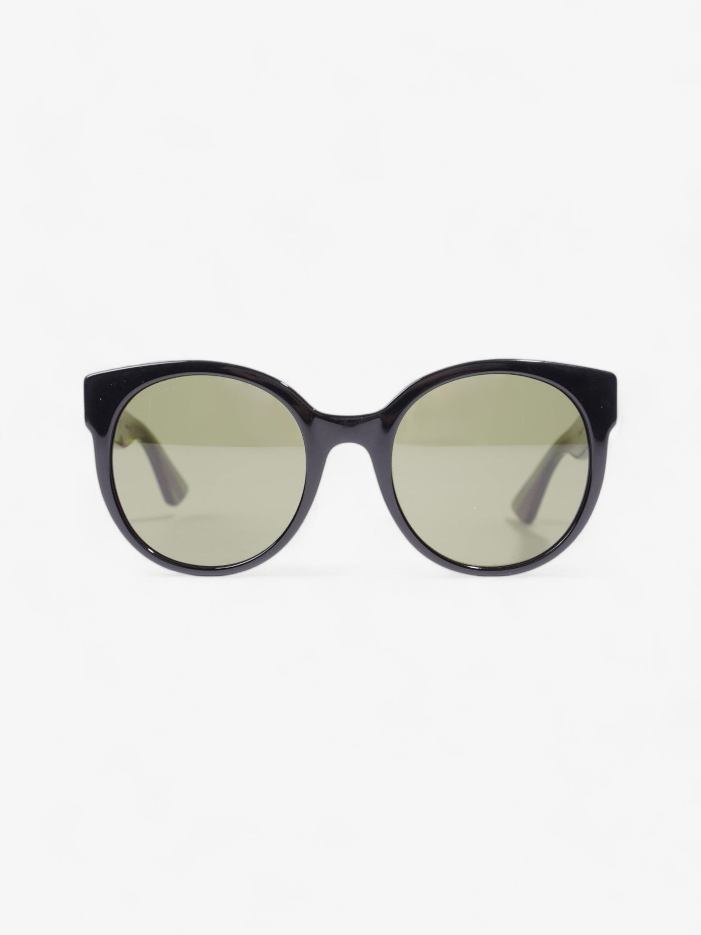 Gucci Interlocking G Sunglasses Black / Green / Red Acetate 140mm