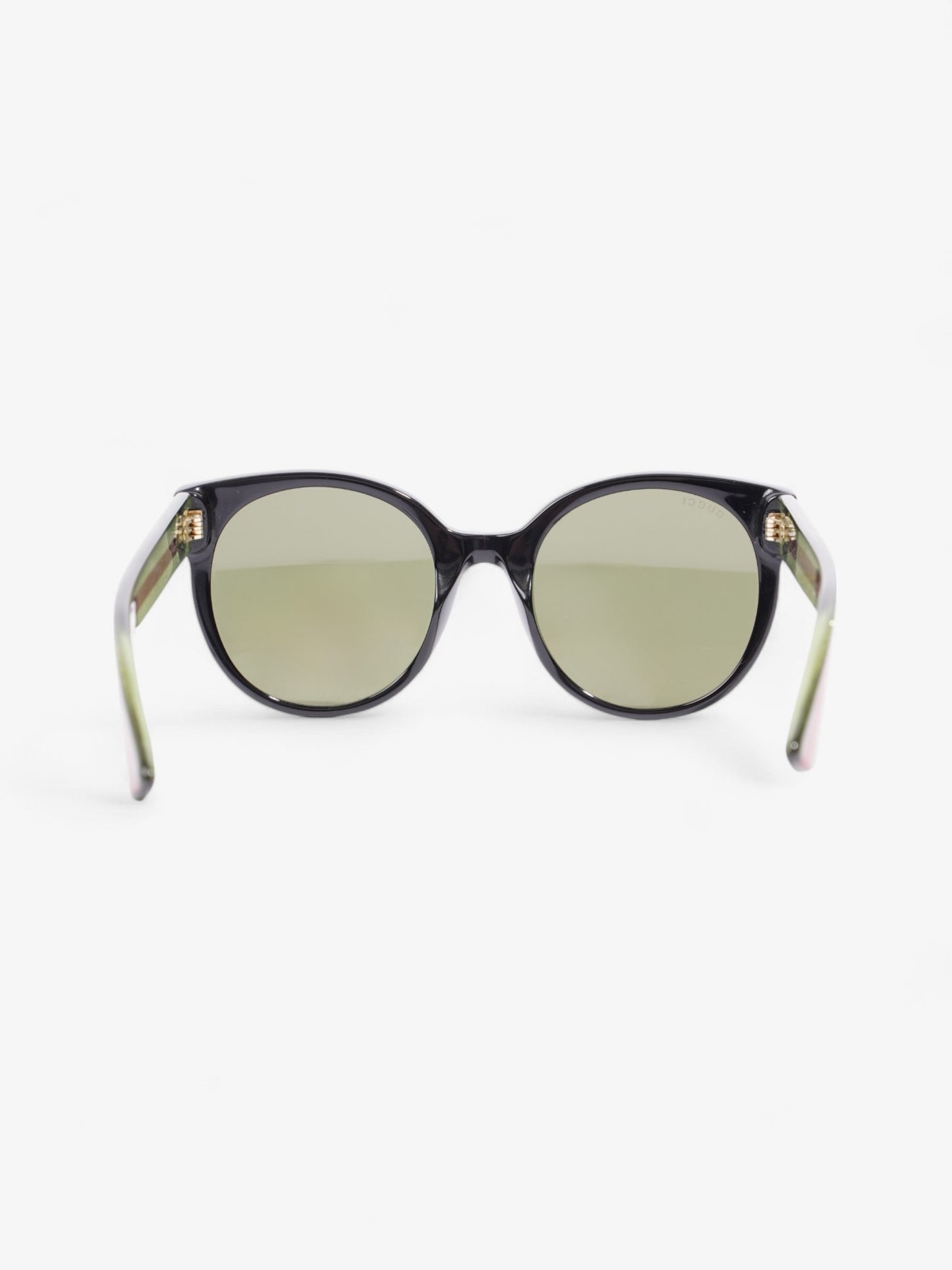 Gucci Interlocking G Sunglasses Black / Green / Red Acetate 140mm