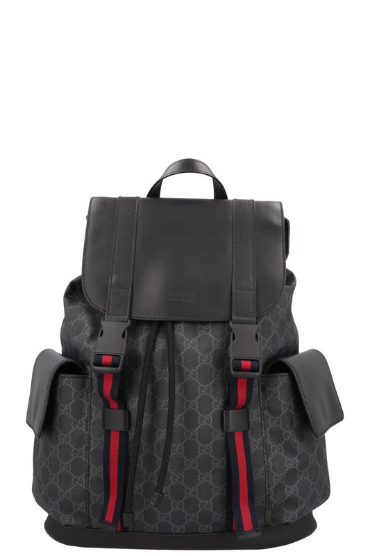 GUCCI Supreme GG Canvas Backpack Grey