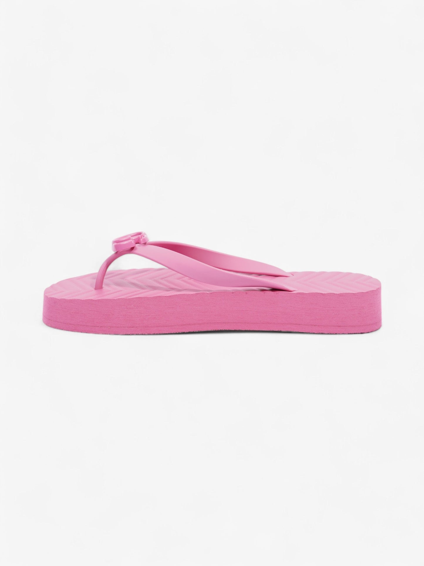 Gucci Double G Platform Sandal Pink Rubber EU 41 UK 8