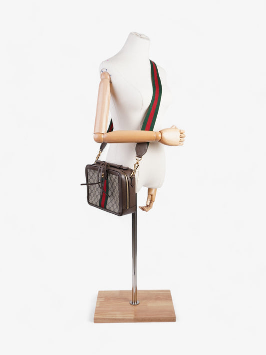 Gucci Ophelia GG Supreme / Brown Coated Canvas Small