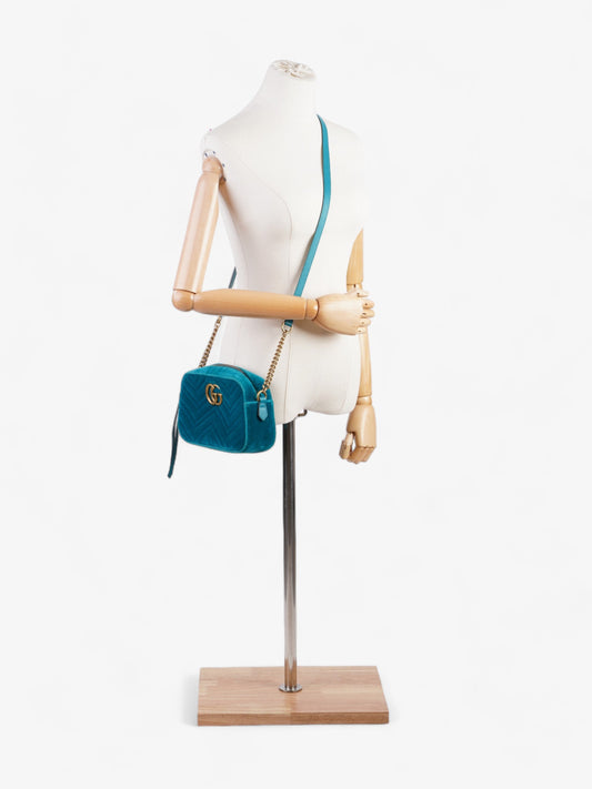 Gucci GG Marmont Blue Velvet Small