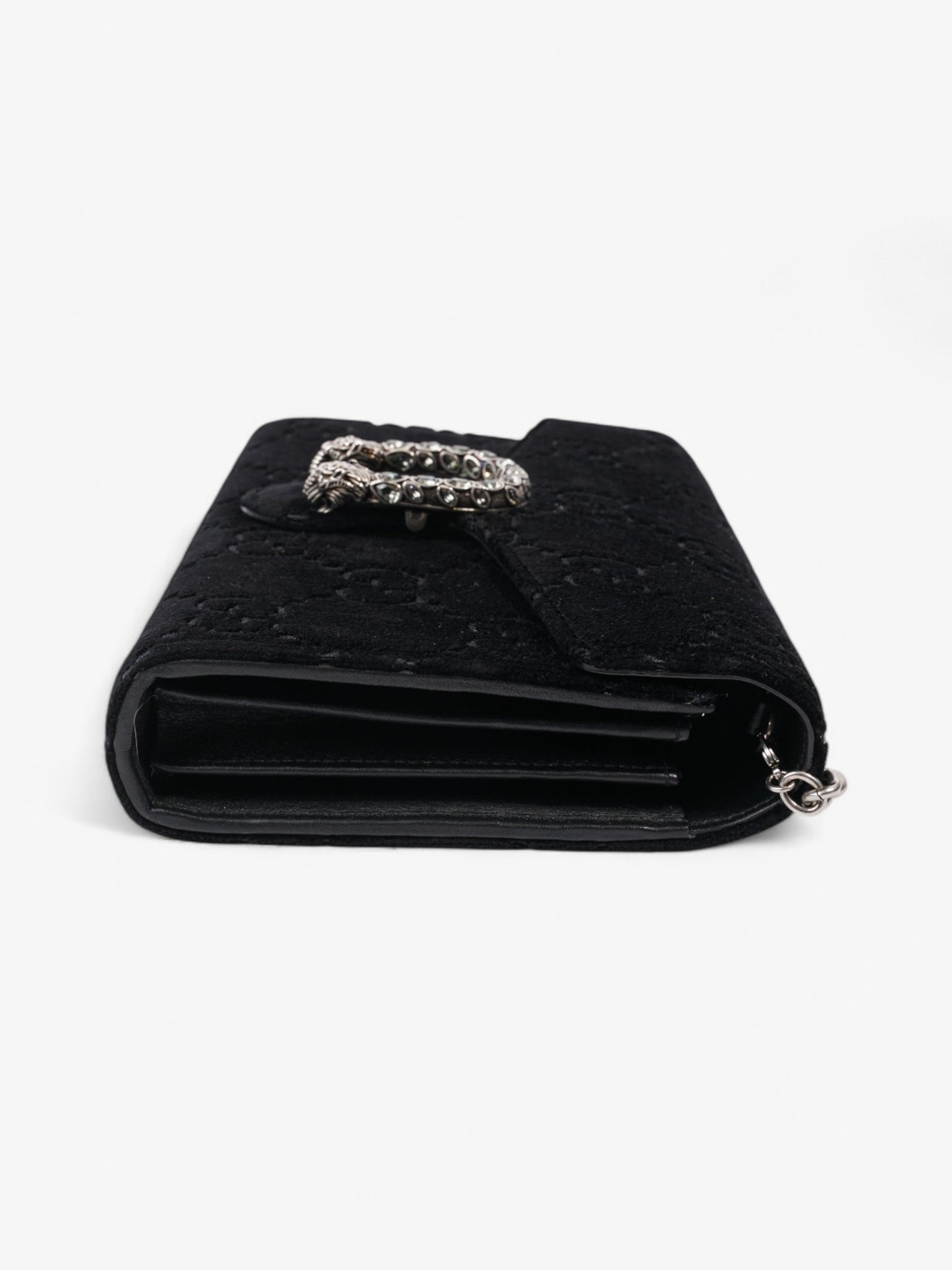 Gucci Dionysus Chain Wallet Black Velvet