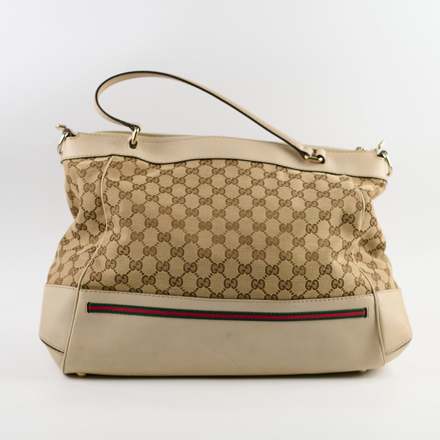 Gucci GG Canvas Tote Bag Beige
