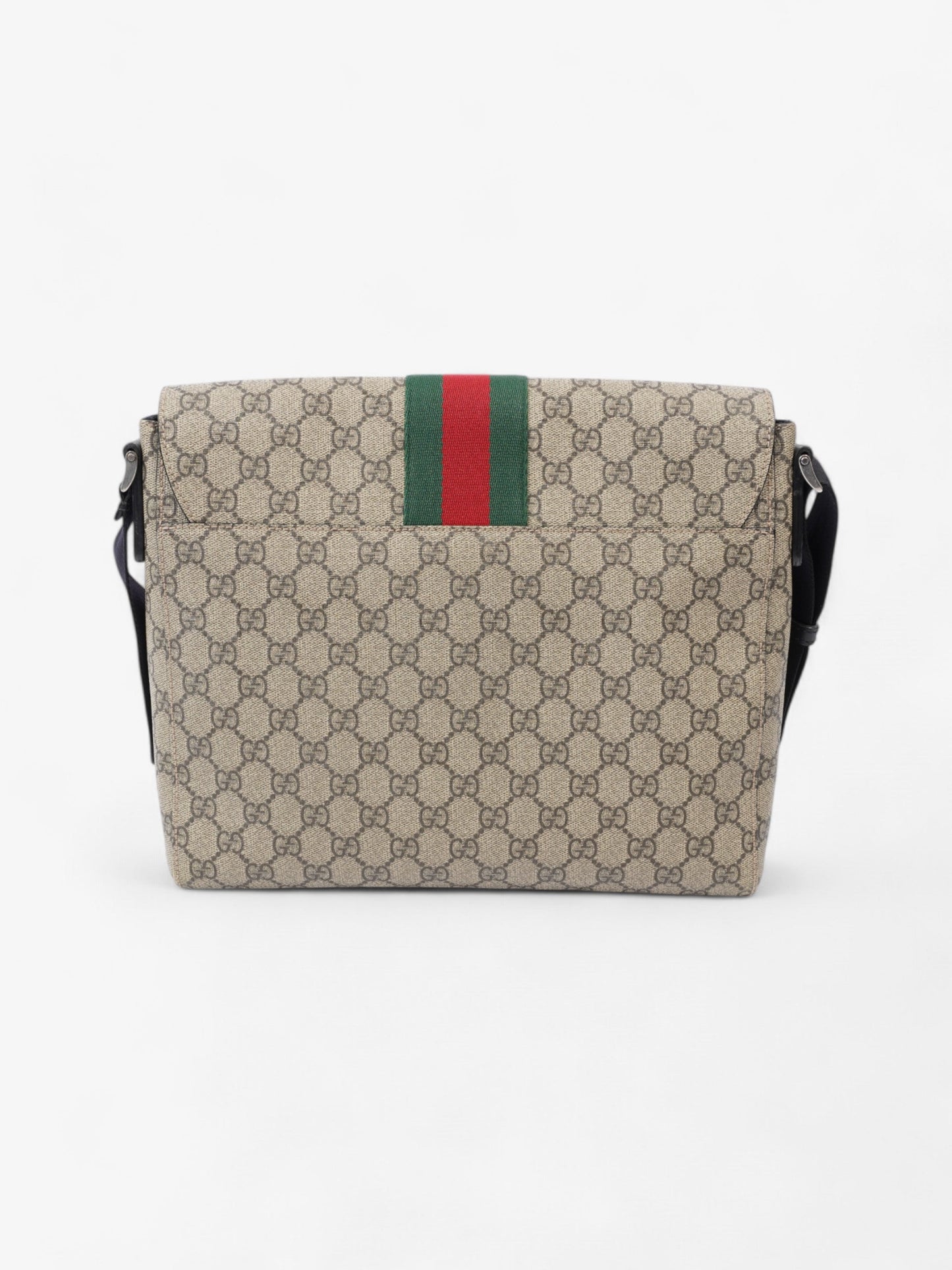 Gucci Web Messenger GG Supreme / Green / Red Canvas
