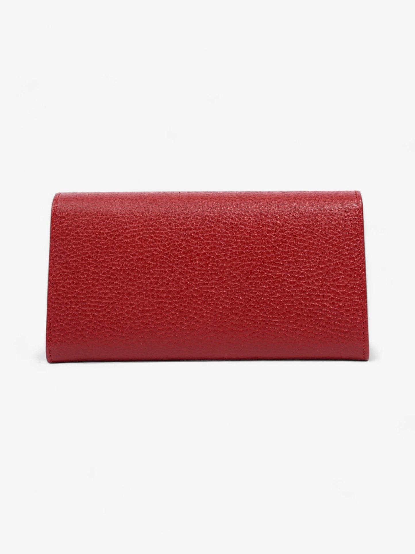 Gucci GG Marmont Long Continental Wallet Hibiscus Red Calfskin Leather
