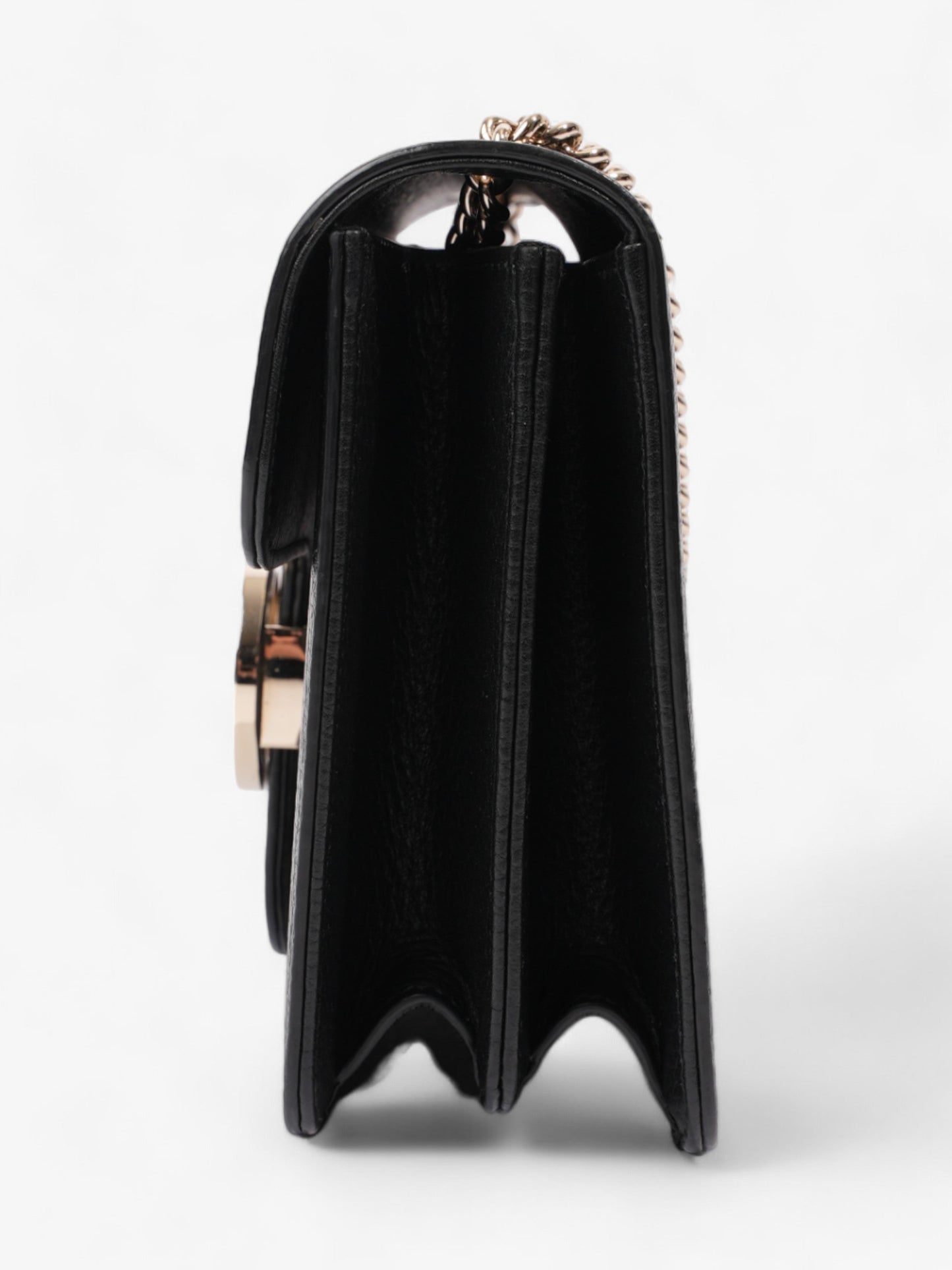 Gucci Interlocking G Flap Black Leather Small