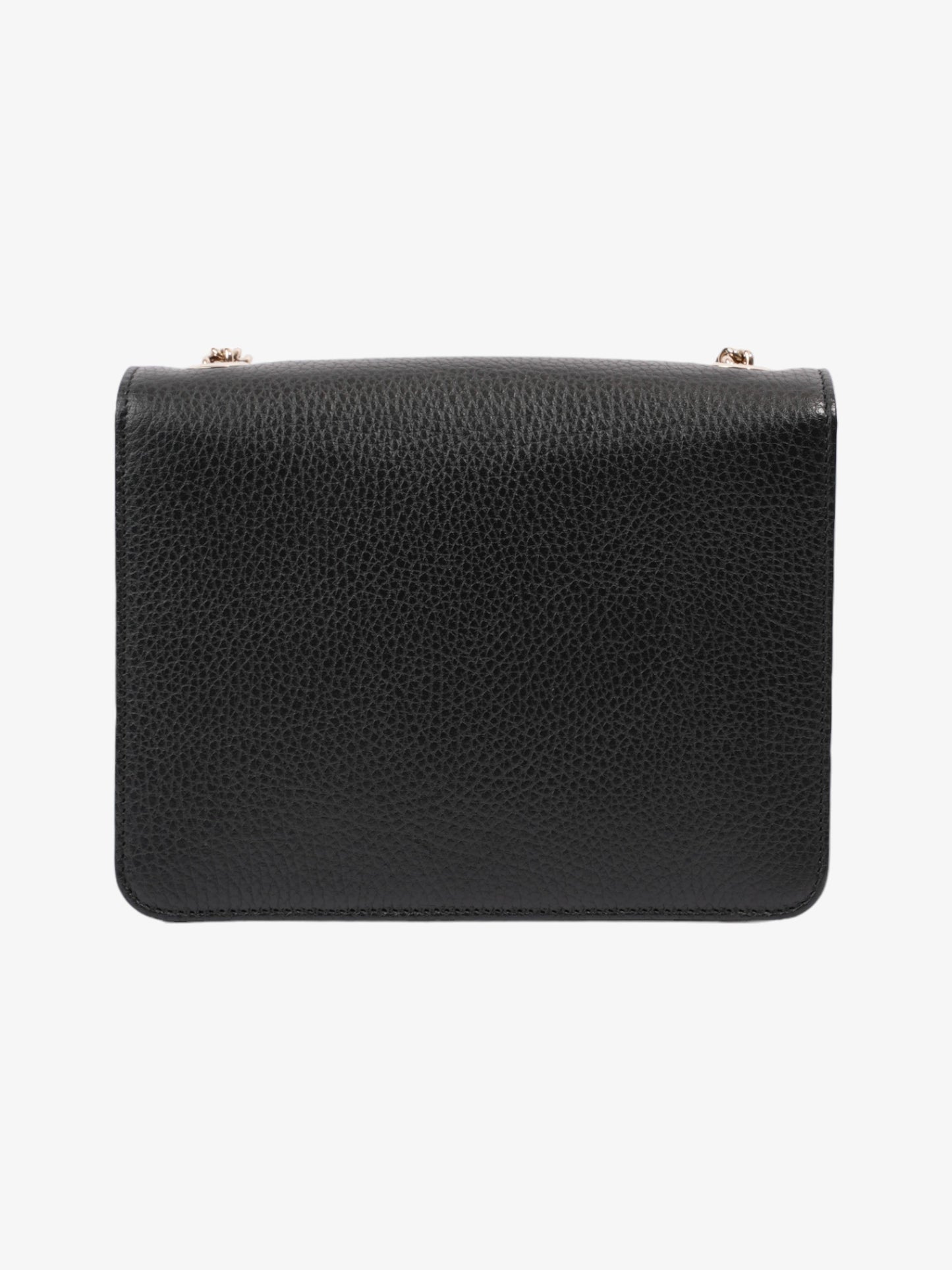 Gucci Interlocking G Flap Black Leather Small