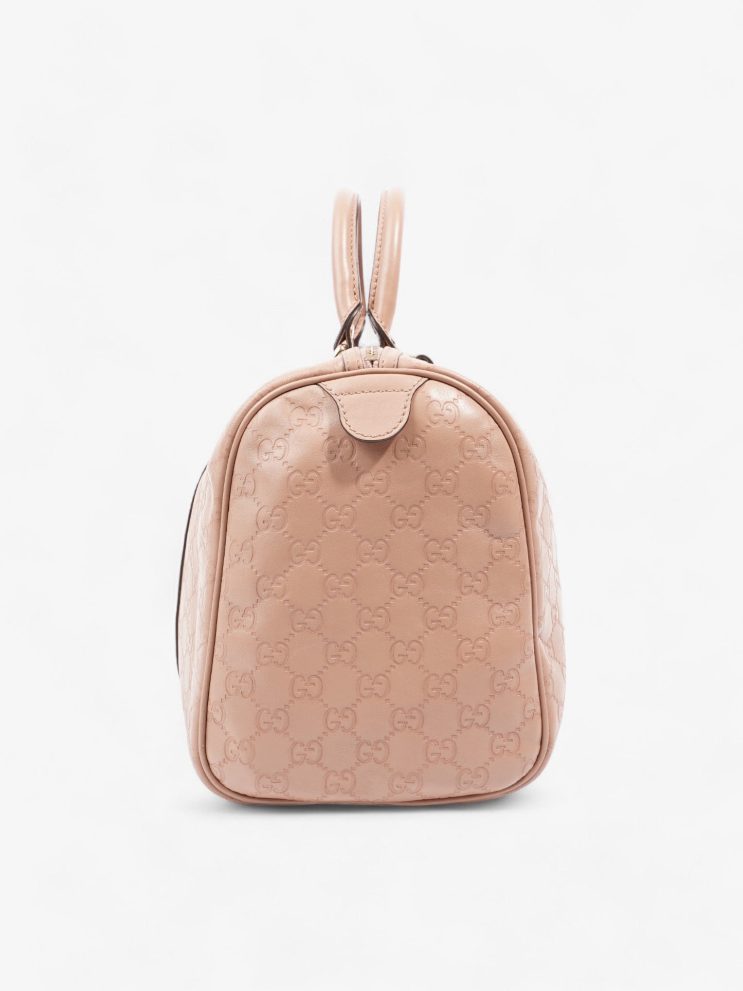 Gucci Boston Bag Rose Beige Guccissima Embossed Leather Medium