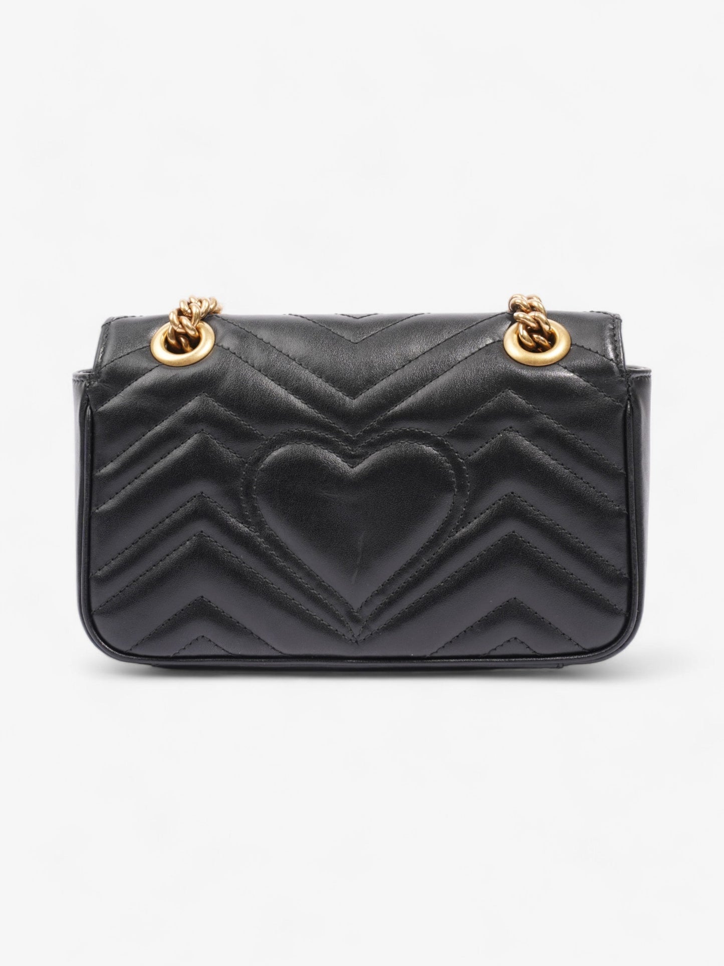 Gucci GG Marmont Black Matelasse Leather Mini