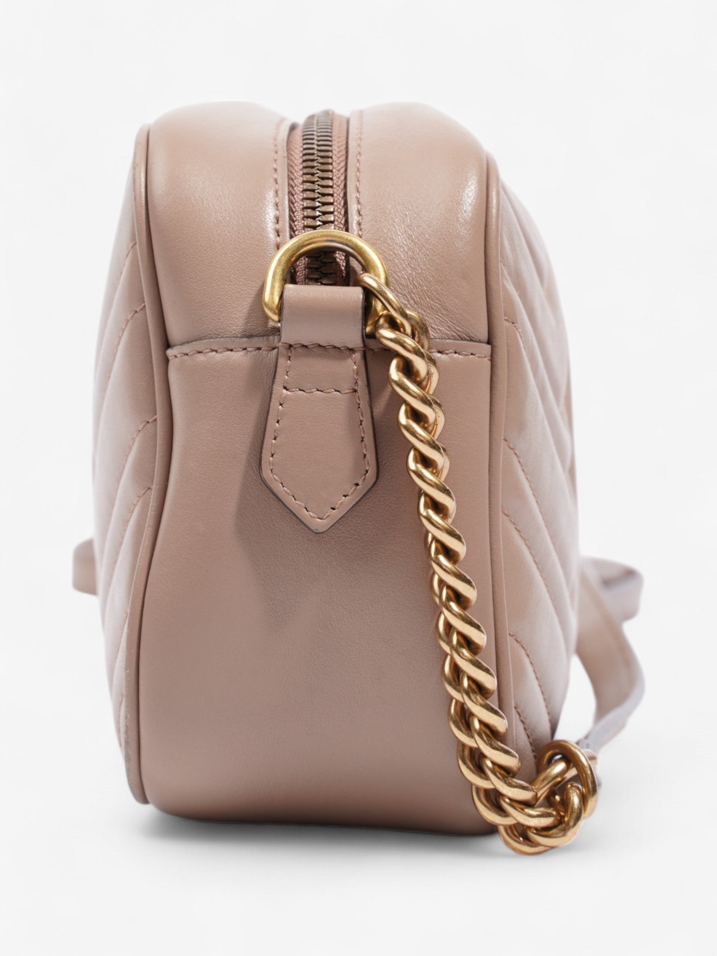 Gucci GG Marmont Rose Beige  Matelasse Leather Small