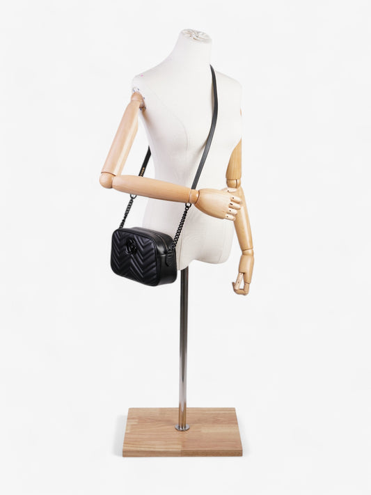 Gucci Marmont Black Matelasse Leather Small