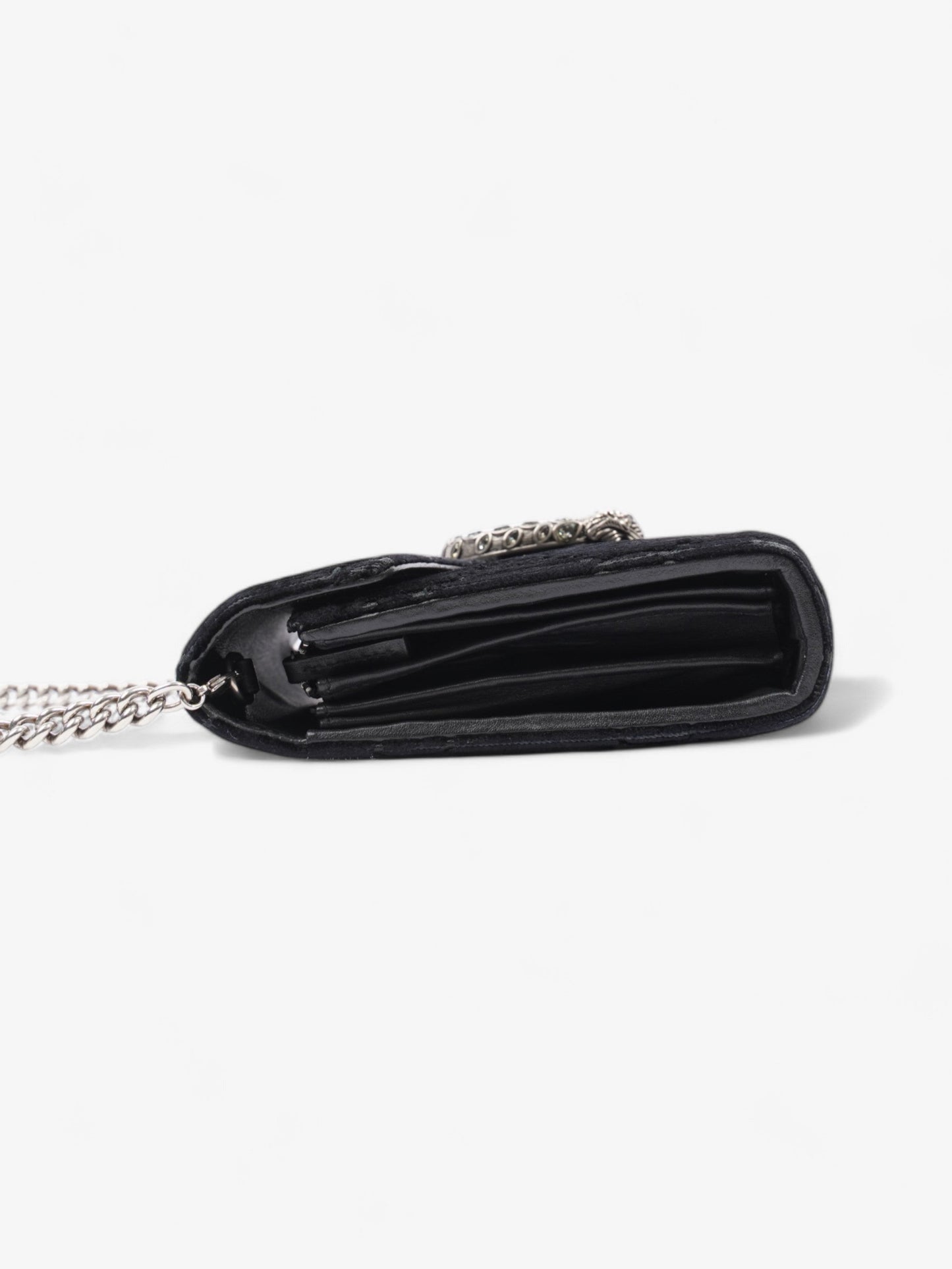 Gucci Dionysus Chain Wallet Black Velvet