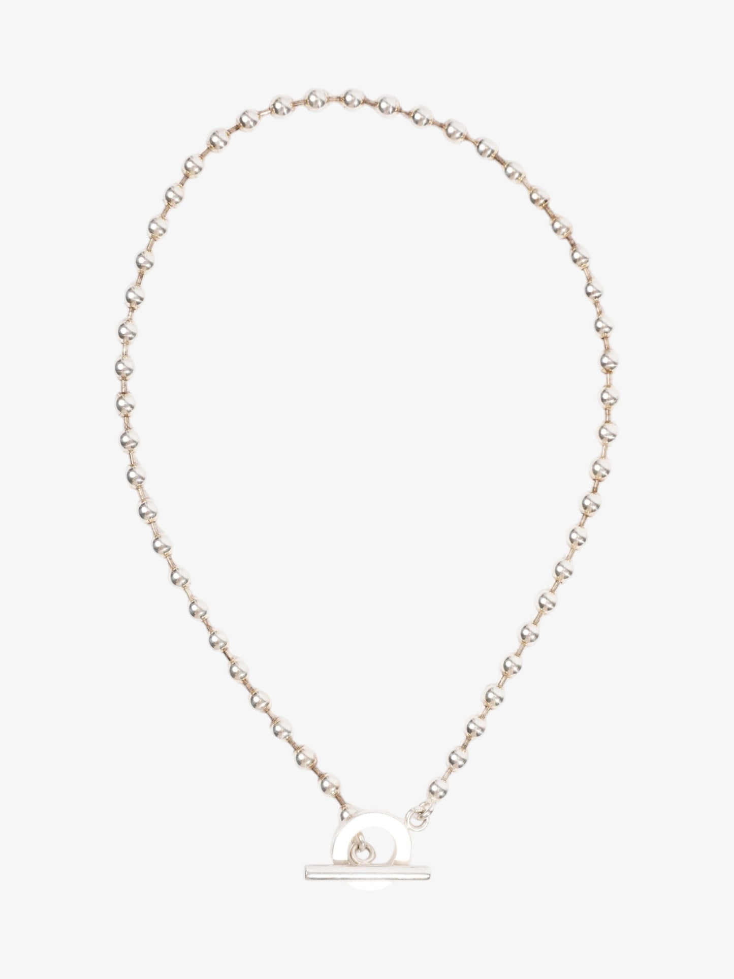 Gucci Boule Toggle Necklace Silver Silver Sterling