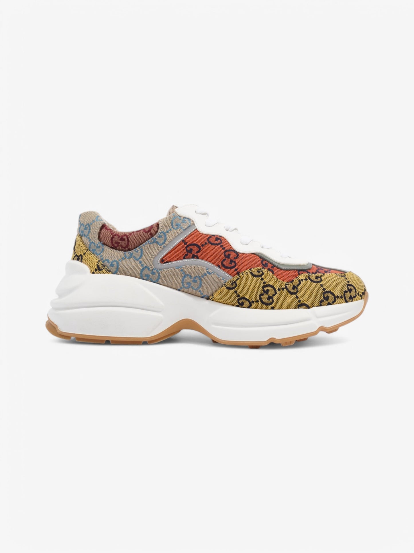 Gucci Rhyton Red / Yellow Canvas EU 40 UK 7