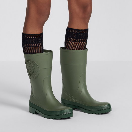 Khaki DRunion Rain Boot Designer Boots & Ankle Boots for Women