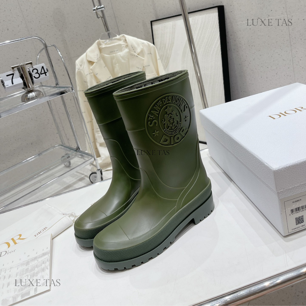 Khaki DRunion Rain Boot Designer Boots & Ankle Boots for Women