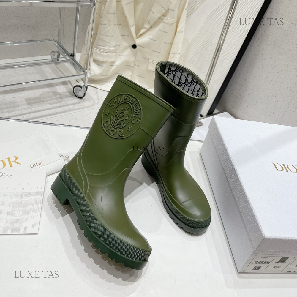 Khaki DRunion Rain Boot Designer Boots & Ankle Boots for Women