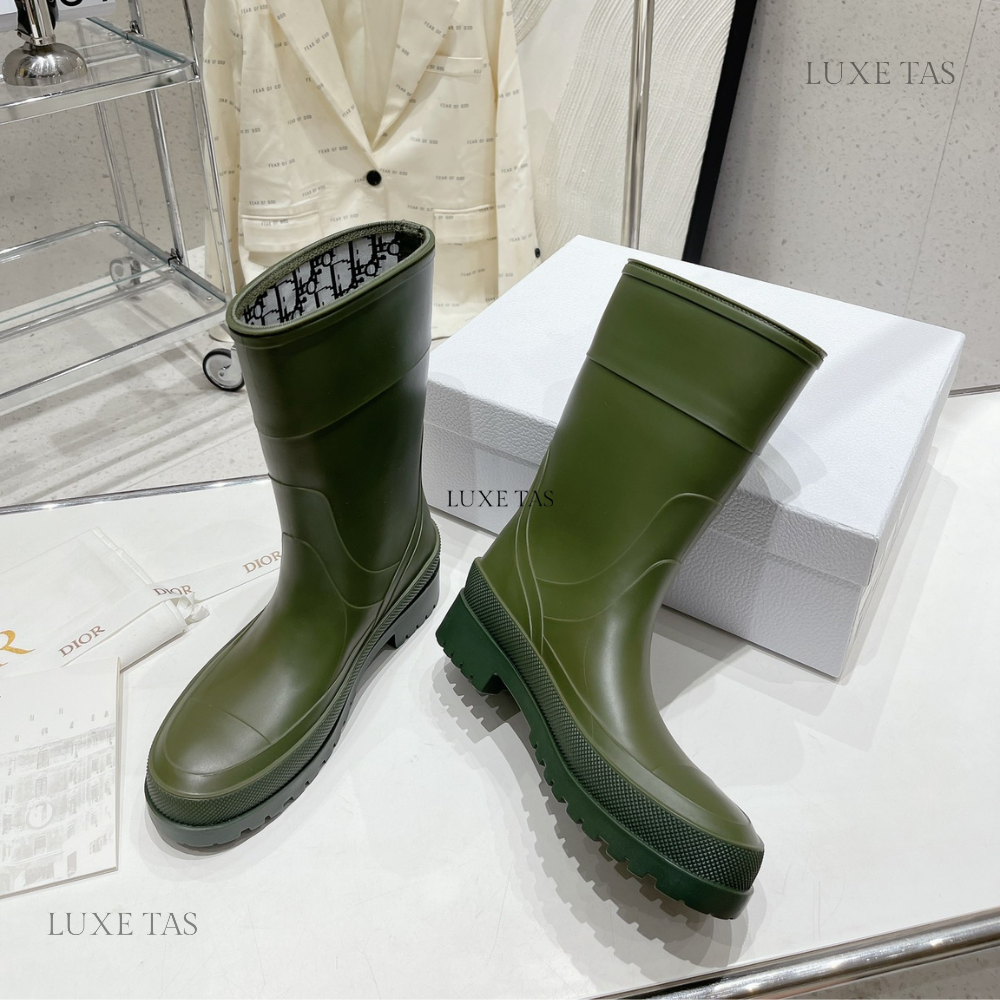 Khaki DRunion Rain Boot Designer Boots & Ankle Boots for Women