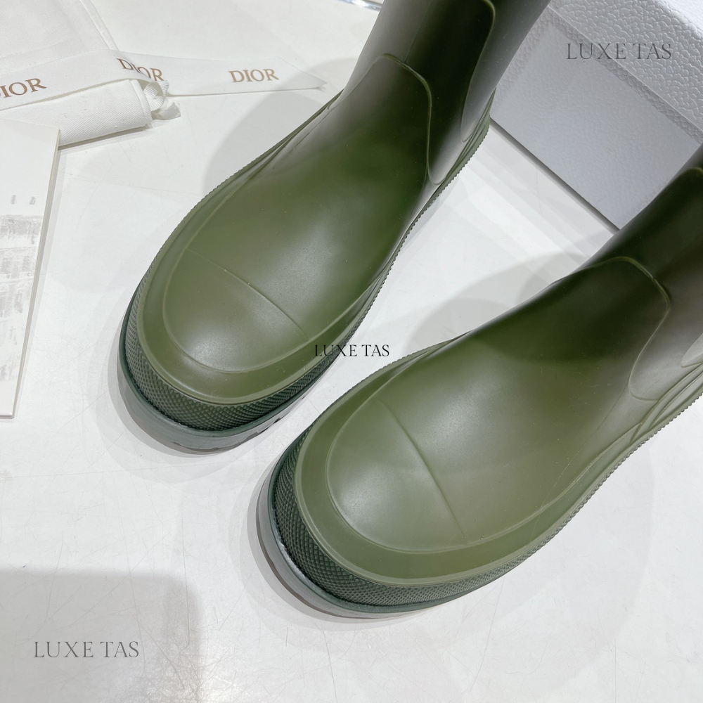 Khaki DRunion Rain Boot Designer Boots & Ankle Boots for Women