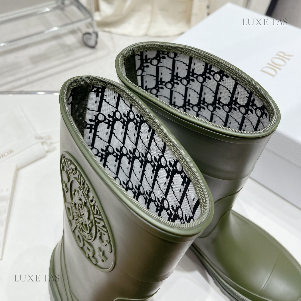 Khaki DRunion Rain Boot Designer Boots & Ankle Boots for Women