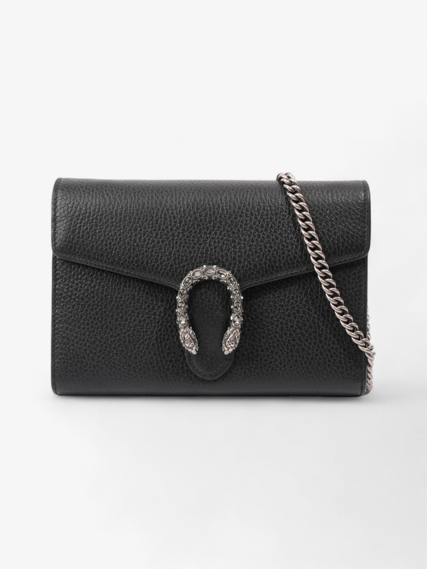 Gucci Dionysus Chain Wallet Black Leather