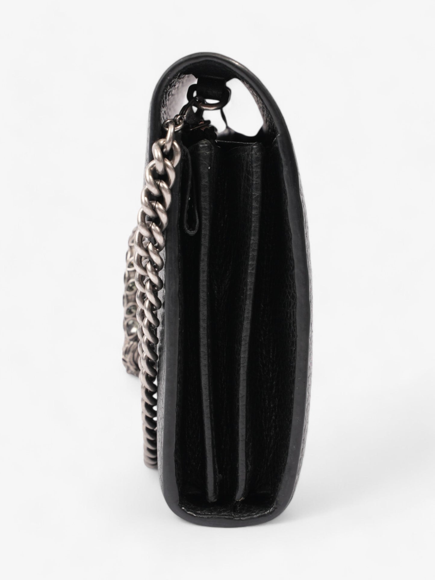 Gucci Dionysus Chain Wallet Black Leather