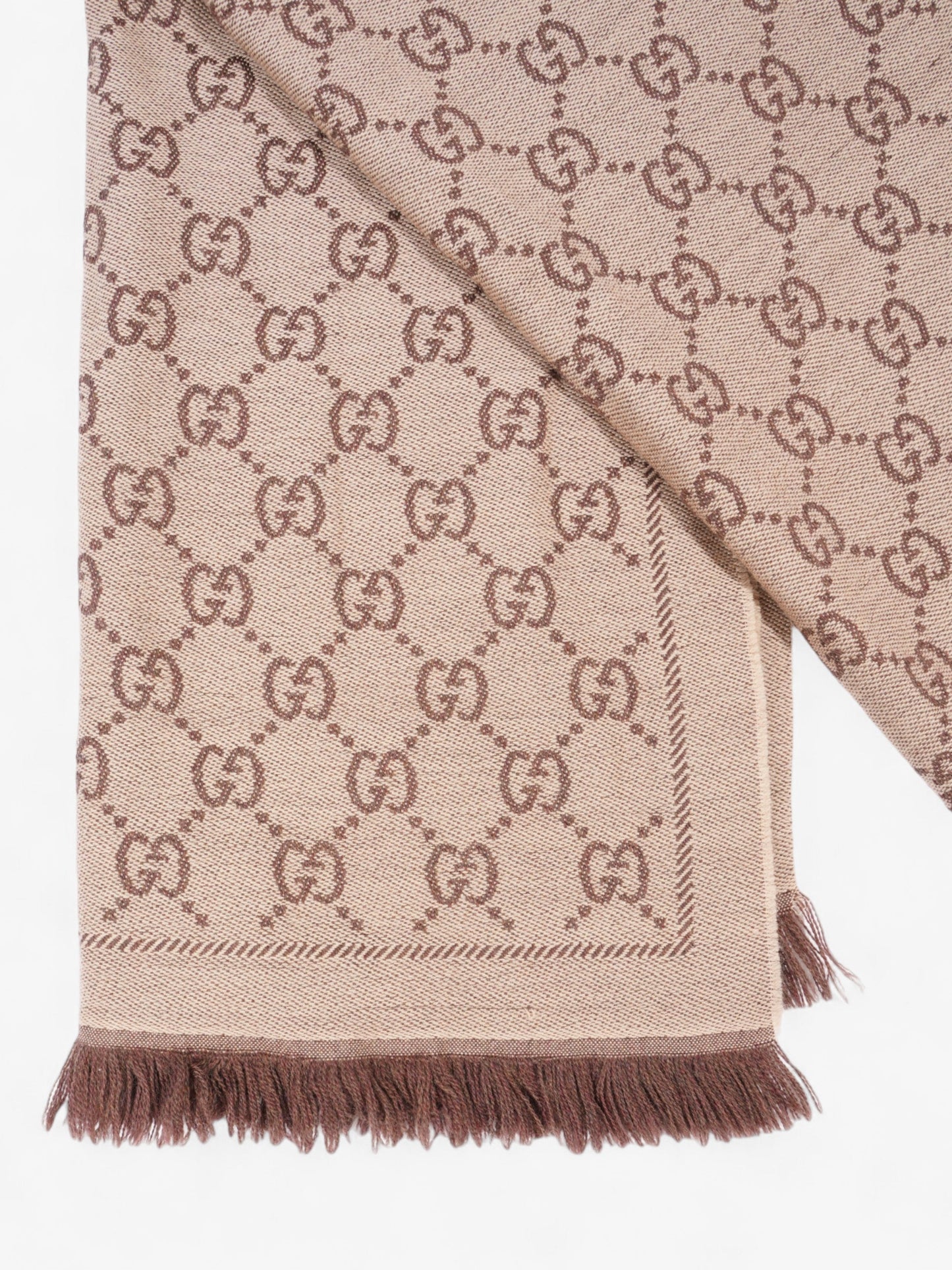 Gucci GG Jacquard Scarf GG Supreme Wool