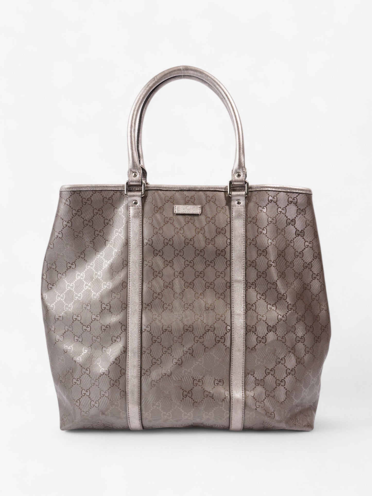 Gucci GG Implement Tote Bag Metallic Pink Canvas