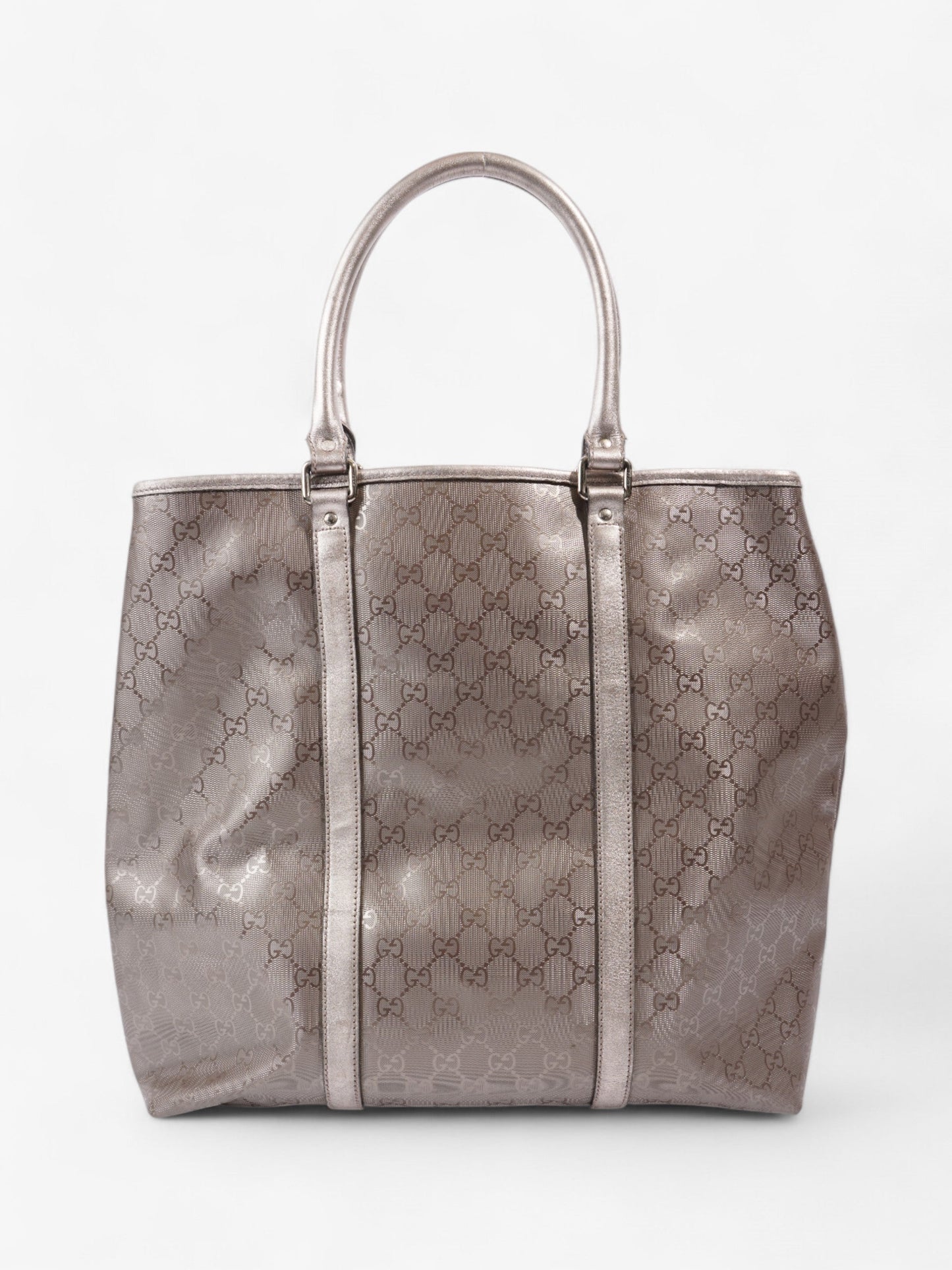 Gucci GG Implement Tote Bag Metallic Pink Canvas