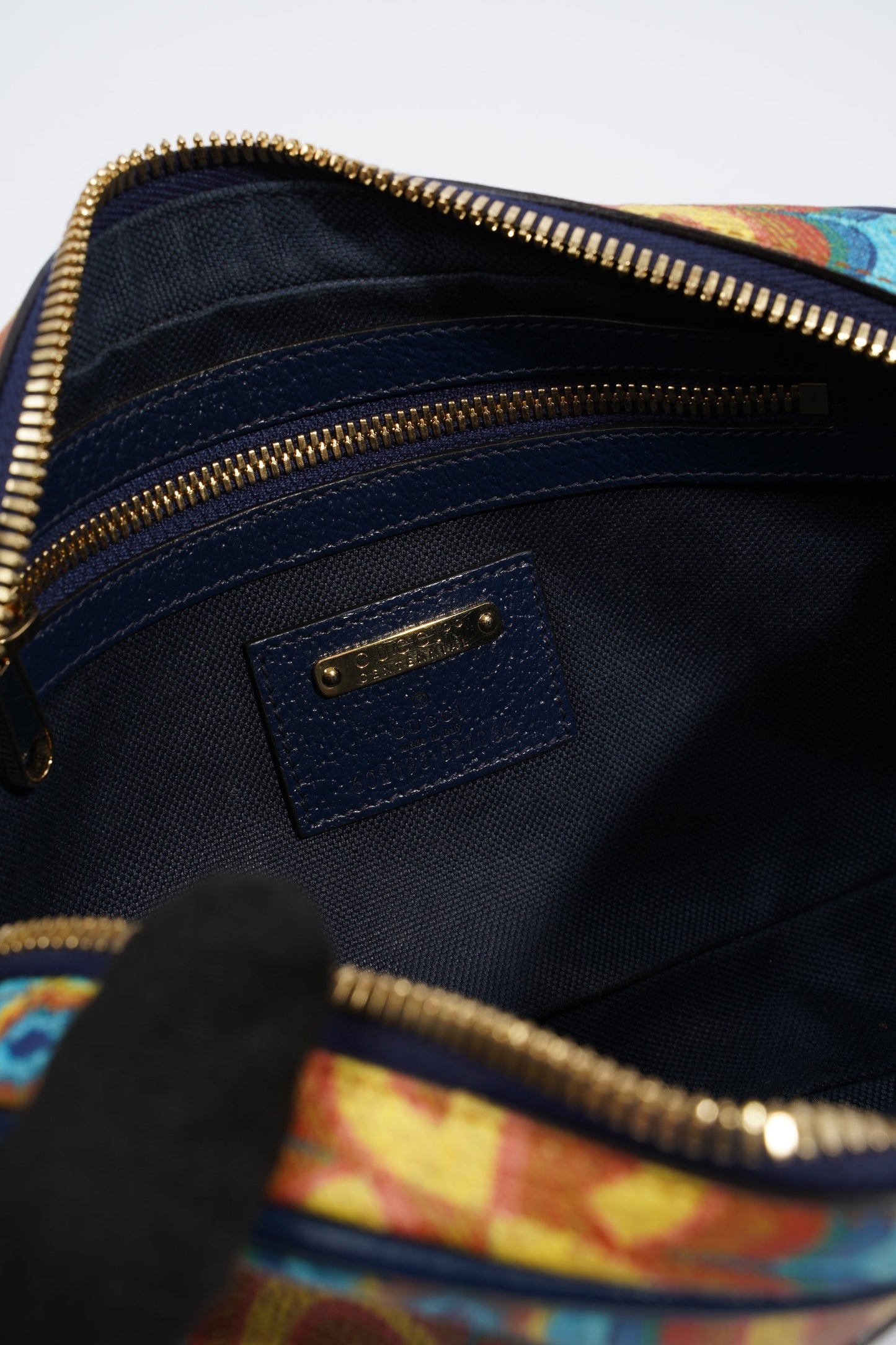 Gucci Kaleidoscope 100 Belt Bag Blue / Orange / Yellow Canvas