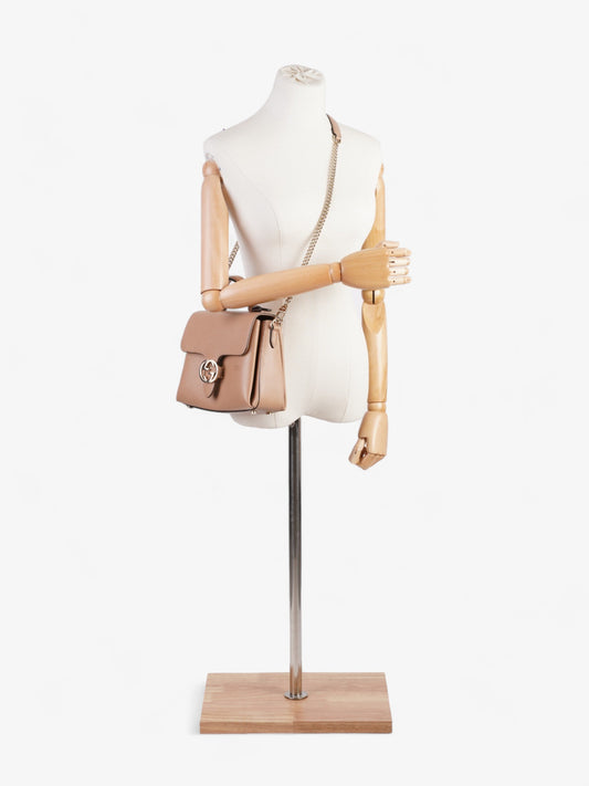 Gucci Interlocking GG Chain Beige Leather