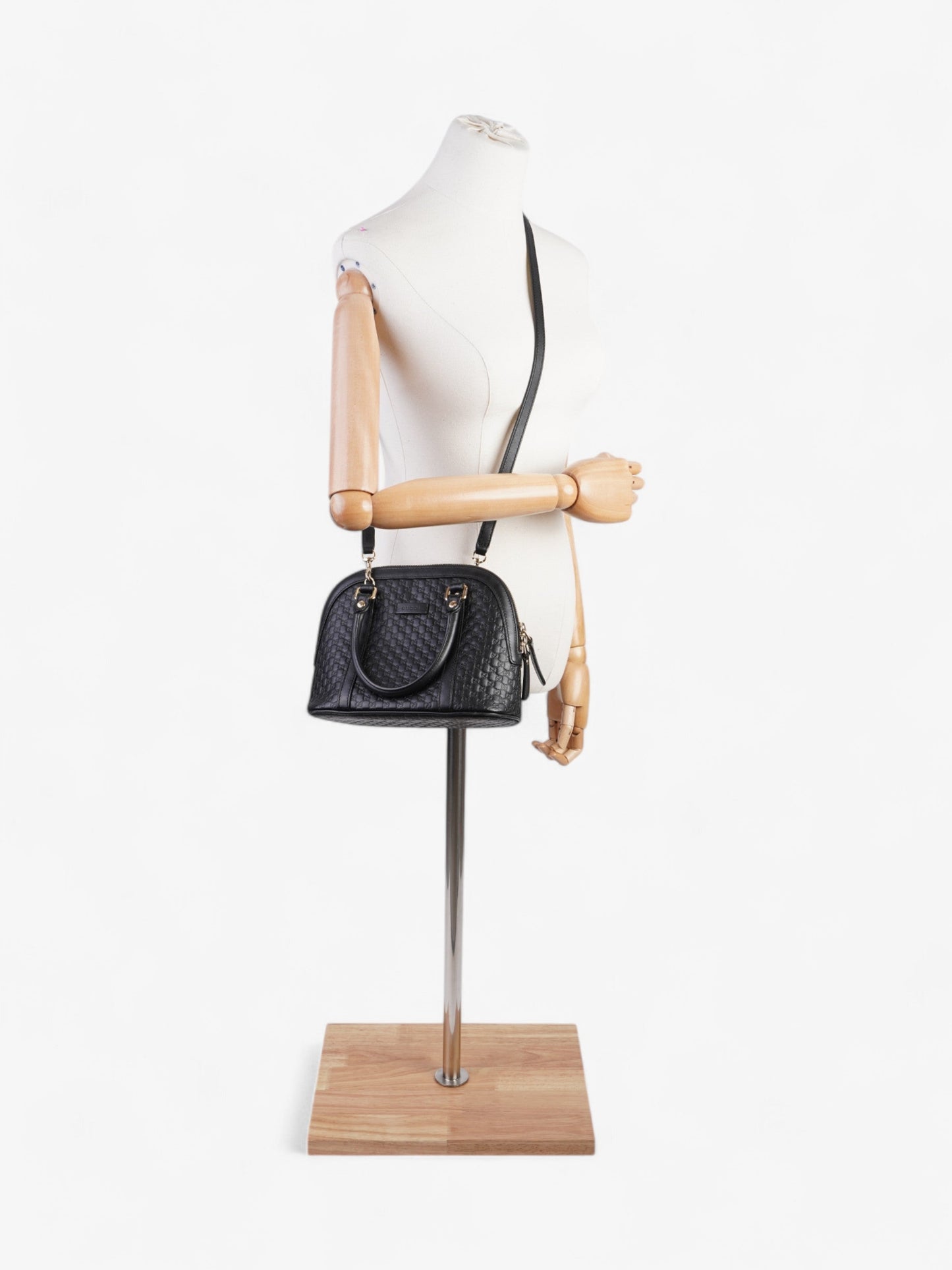 Gucci Guccisima Dome Black Leather Small