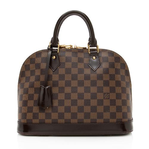 LOUIS VUITTON DAMIER EBENE ALMA PM HANDBAG