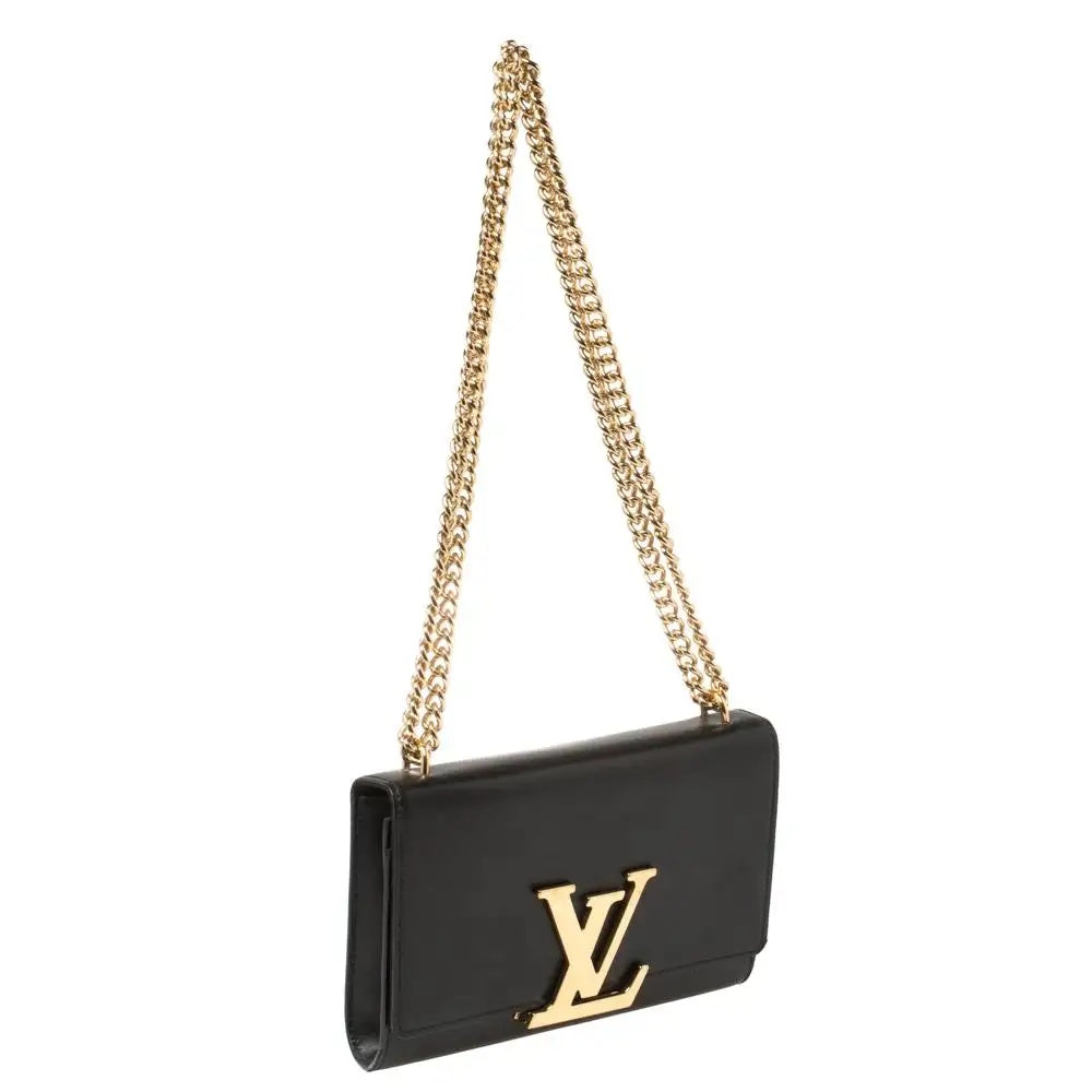 LOUIS VUITTON CALFSKIN LEATHER LOUISE CHAIN CROSSBODY