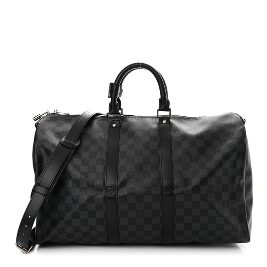 LOUIS VUITTON DAMIER GRAPHITE KEEPALL BANDOULIÈRE 45 BAG
