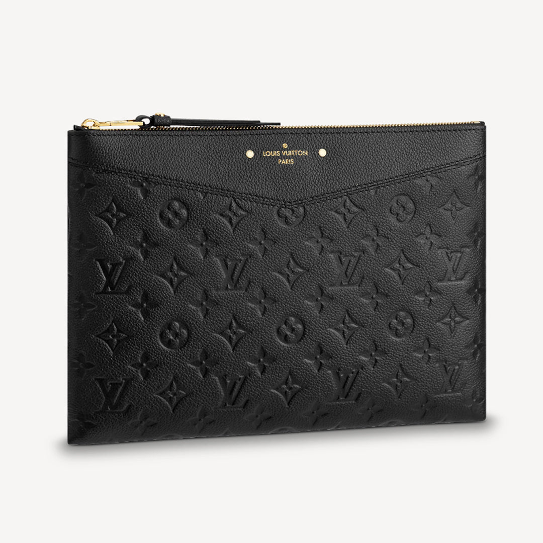 LOUIS VUITTON MONOGRAM EMPREINTE LEATHER DAILY POUCH CLUTCH BAG