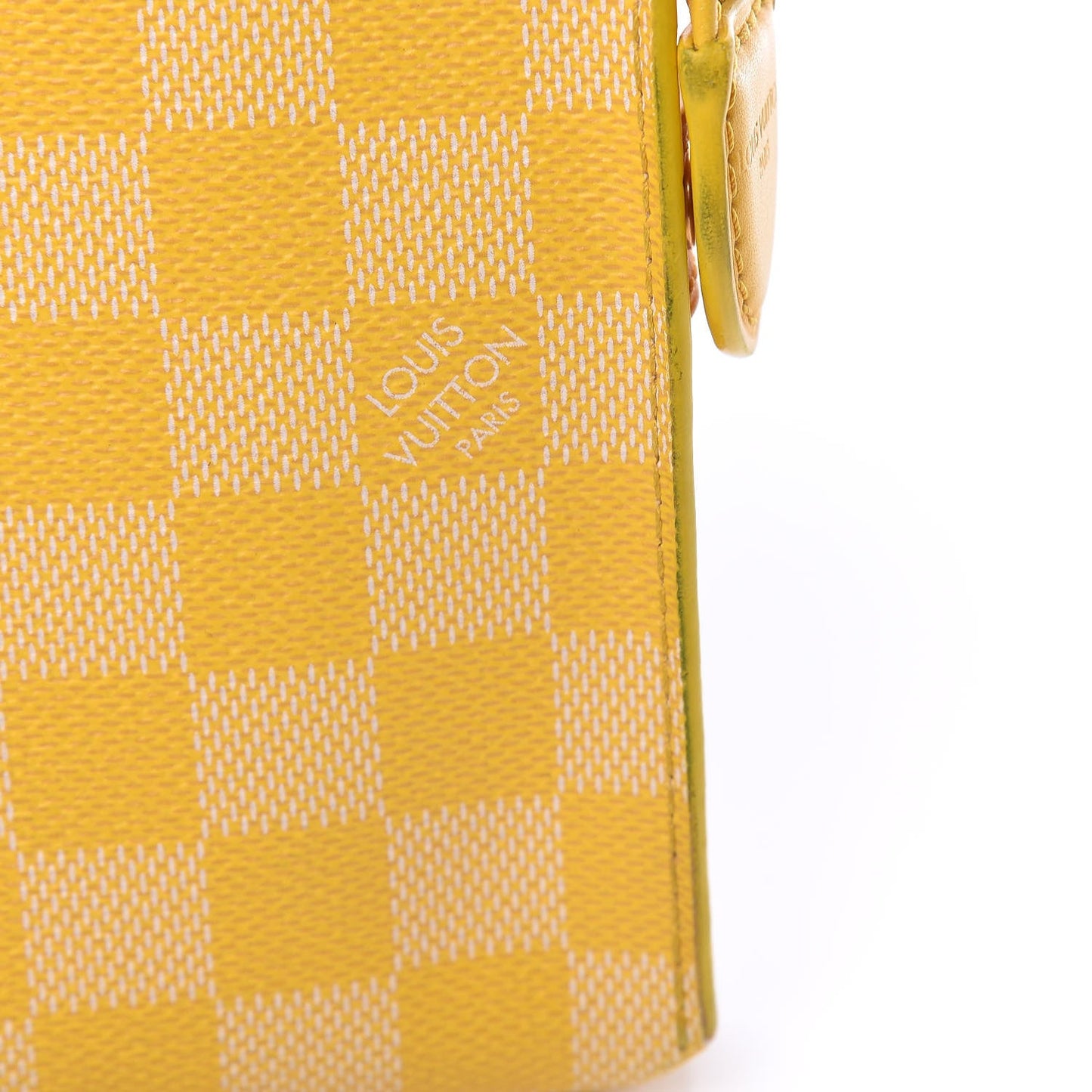 LOUIS VUITTON DAMIER COULERURS ELEMENT CLUTCH IN MIMOSA
