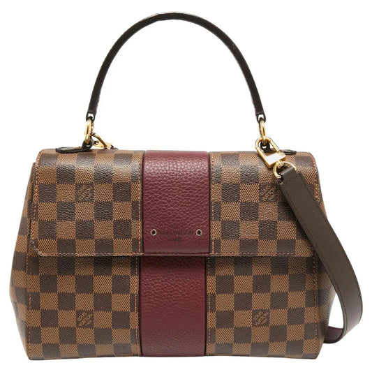 LOUIS VUITTON DAMIER EBENE BOND STREET SHOULDER BAG BORDEAUX