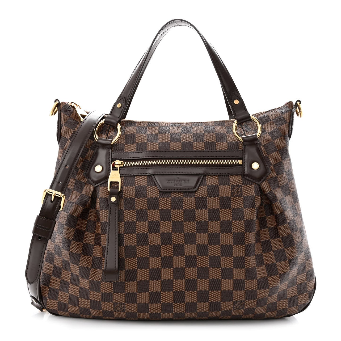 LOUIS VUITTON DAMIER EBENE EVORA GM SHOULDER BAG