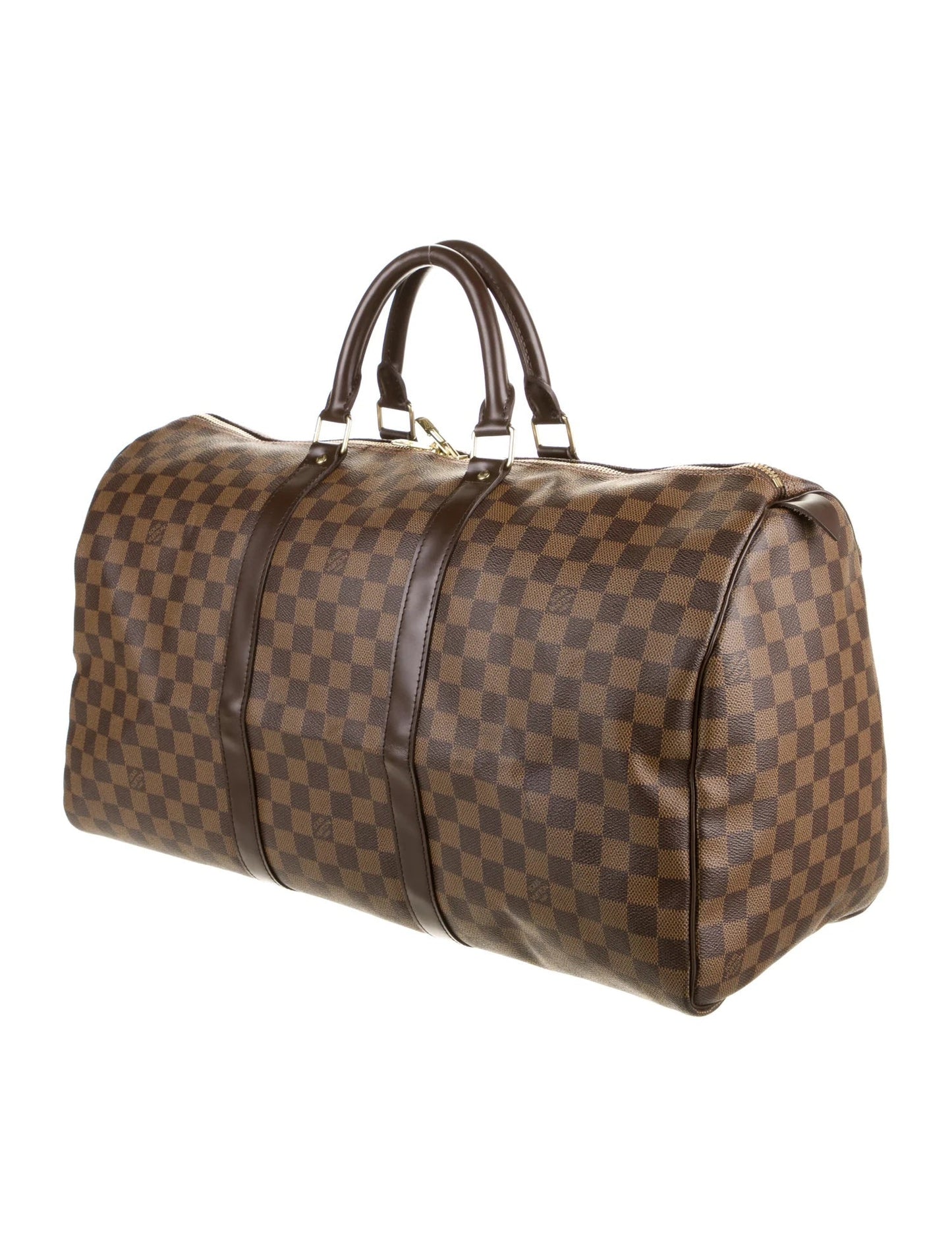LOUIS VUITTON DAMIER EBENE KEEPALL 50 TRAVEL BAG