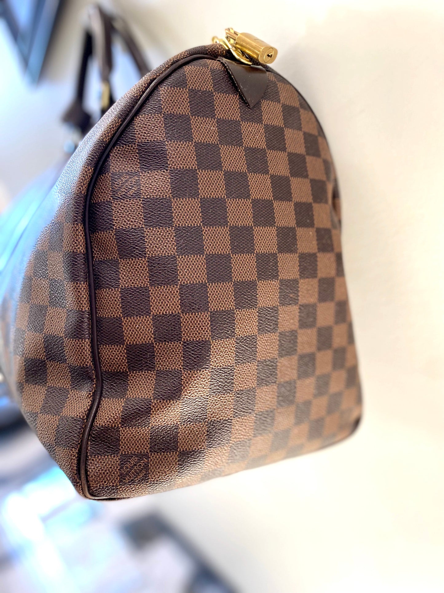 LOUIS VUITTON DAMIER EBENE KEEPALL 50 TRAVEL BAG