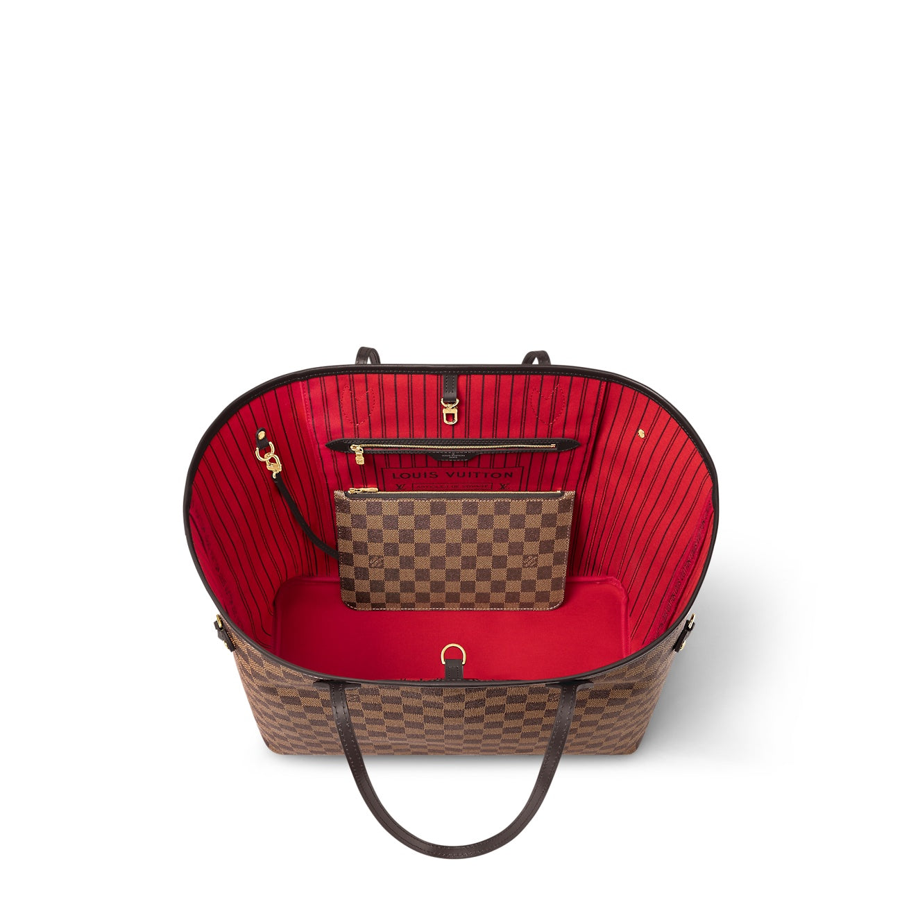 LOUIS VUITTON DAMIER EBENE NEVERFULL GM TOTE BAG