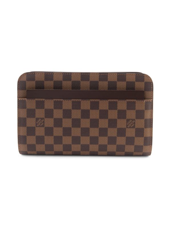 LOUIS VUITTON DAMIER EBENE SAINT LOUIS CLUTCH BAG